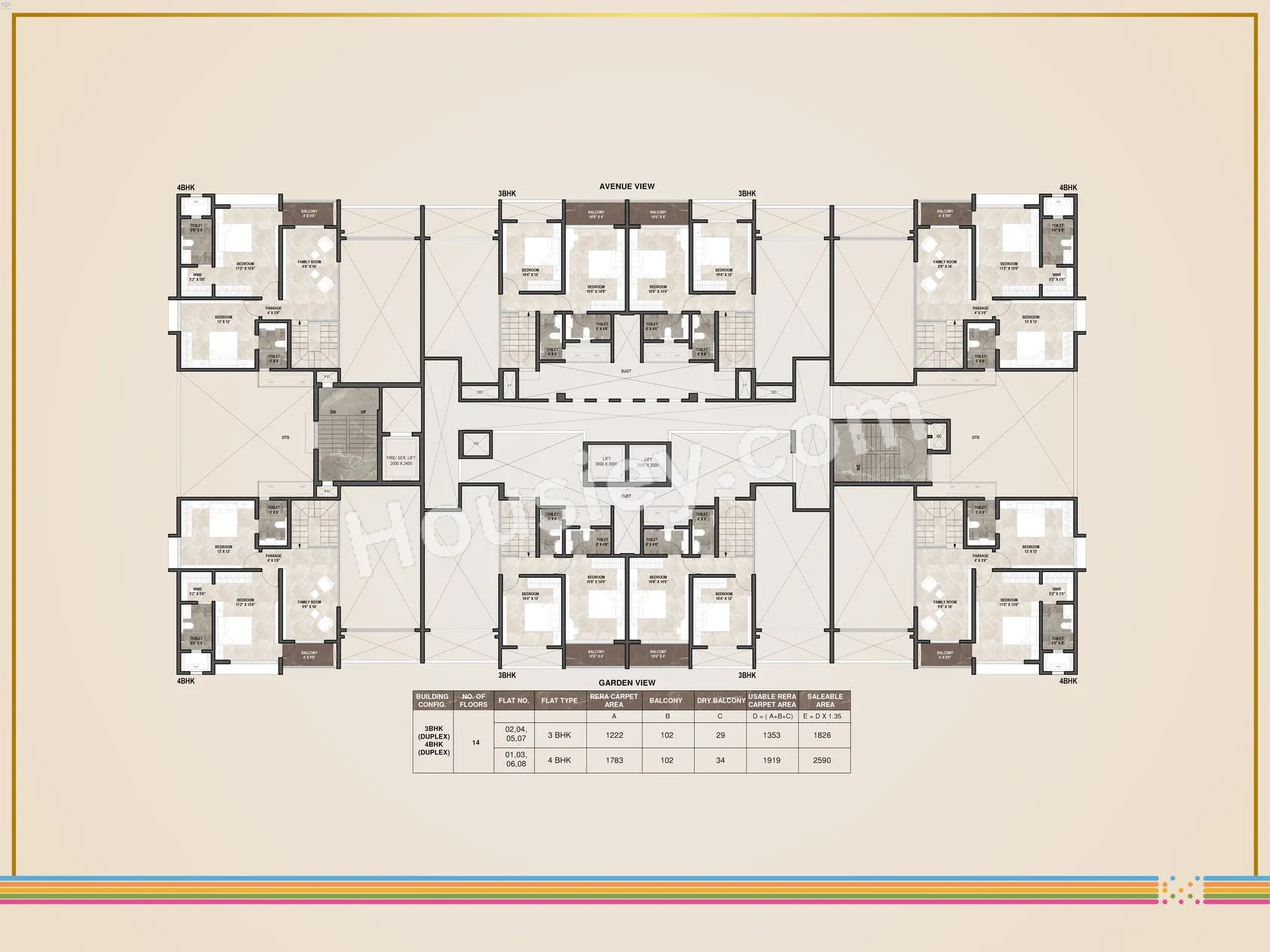 Pride World City Montreal Floor plan 4